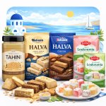 Griechische Produkte > Tahini, Halva, Loukoumi