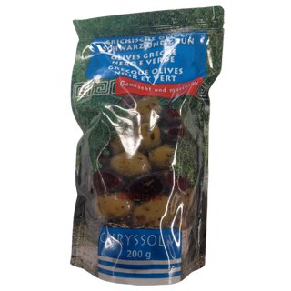 Thraki Oliven gemischt Kalamata und Grüne 200gr (8)