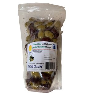 Thraki Oliven gemischt Kalamata und Grüne 800gr (10)