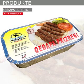 Krasniqi Cevapcici Prizreni Domaci gelb mit Knoblauch (12)