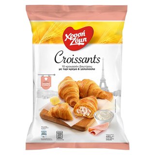 Xrisi Zimi Croissant mit Frischkäse und Truthahn 480gr - 100604