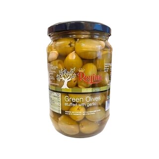 Regina - grüne Oliven mit Knoblauch 720gr
