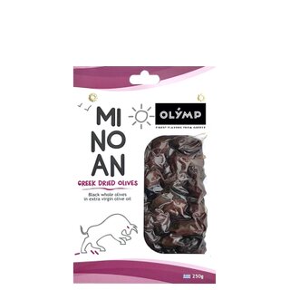 OLYMP Oliven schwarz getrocknet, Minoan 250gr