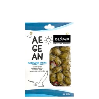 OLYMP Oliven grün mariniert, Ägäis 250gr