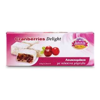Jannis - Lokum mit Cranberry 150gr